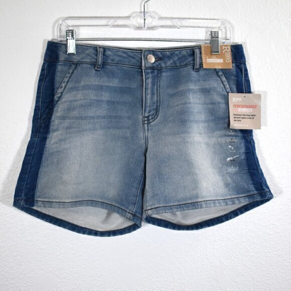 Roebuck & Co Jean  Midi Shorts New‎ with Tags Performance Stretch Size 6